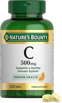 Nature's Bounty Vitamin C 500mg 250 Vegetarian Tablets