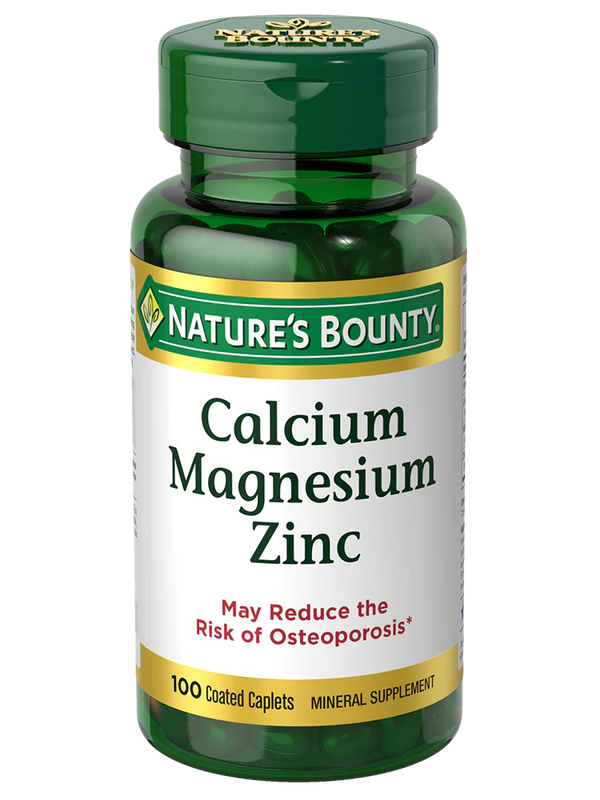 Nature's Bounty Calcium Magnesium & Zinc 100 Caplets