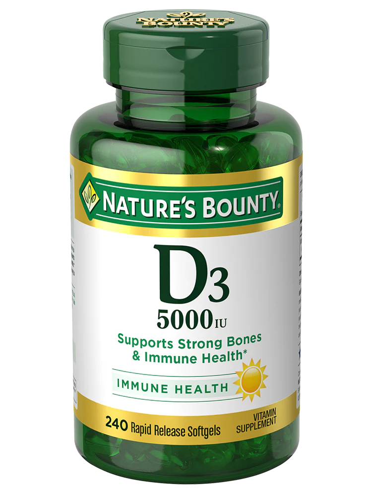 Nature's Bounty Vitamin D3 5000 IU 240 Softgels