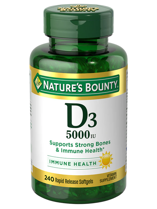 Nature's Bounty Vitamin D3 5000 IU 240 Softgels