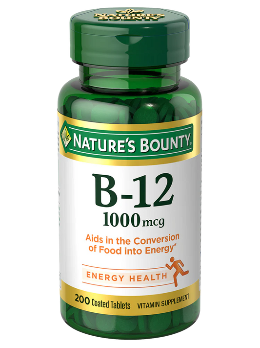 Nature's Bounty Vitamin B12 1000 mcg 200 Tablets